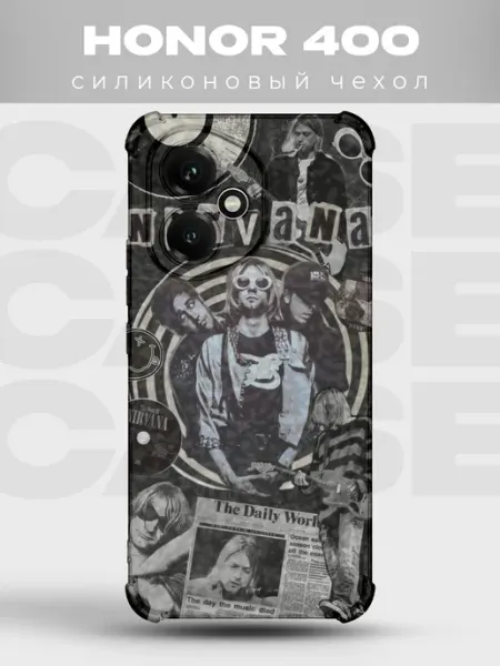 Чехол на Honor 400 Grunge силиконовый PRINTberries