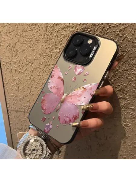 Чехол на IPHONE 13 14 бабоч бриллиант