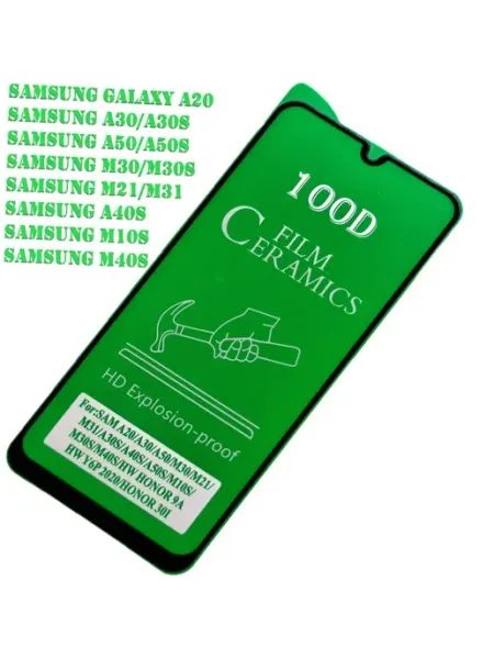 Керамическое гибкое стекло для Samsung Galaxy A20, A30, A50 Tempered Glass