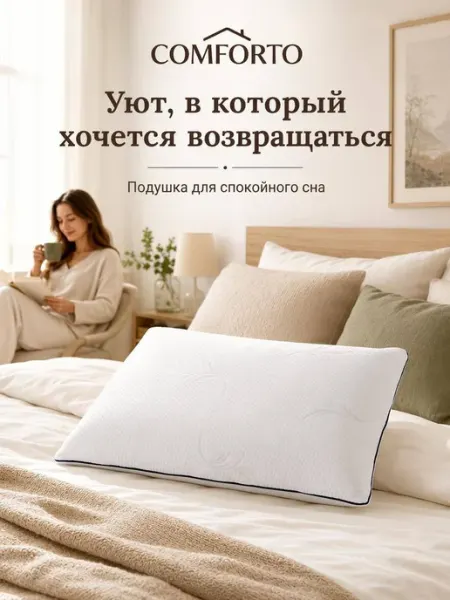 Подушка ортопедическая для сна 60х40 COMFORTO