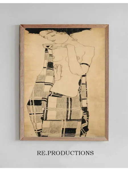 Re.productions Постер Standing Girl - Egon Schiele
