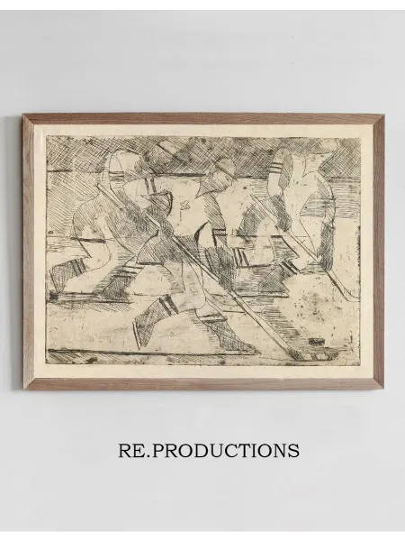 Re.productions Постер Eishockeyspieler - Ernst Ludwig Kirchner
