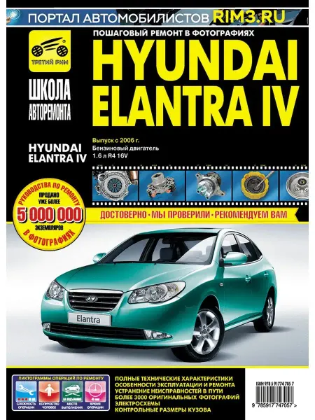 ТРЕТИЙ РИМ Книга по ремонту и эксплуатации Hyundai Elantra IV