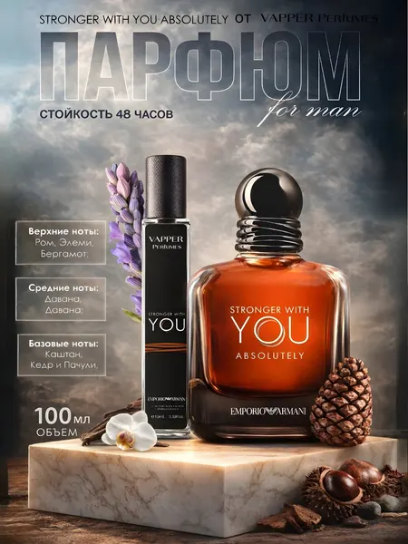 Парфюмированная вода для мужчин Emporio Armani Stronger With You Absolutely Giorgio Armani ,3 мл