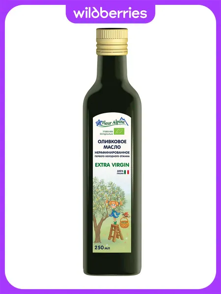 Fleur Alpine Оливковое масло первого холодного отжима Extra Virgin,250 мл