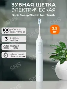 Звуковая электрическая зубная щетка Mijia Sonic Electric Toothbrush MES609_Blue суббренд Xiaomi