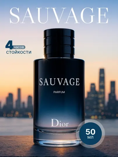 Духи мужские Sauvage Dior, подарок для мужчин, 50 мл