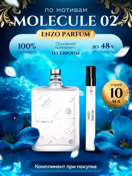 ENZO Parfum Стойкие духи масляные по мотивам Molecule 02 10 мл