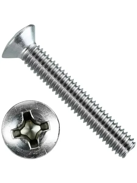 Винт DIN966 М6х30 A2 ph 3 (50 шт) ЦКИ