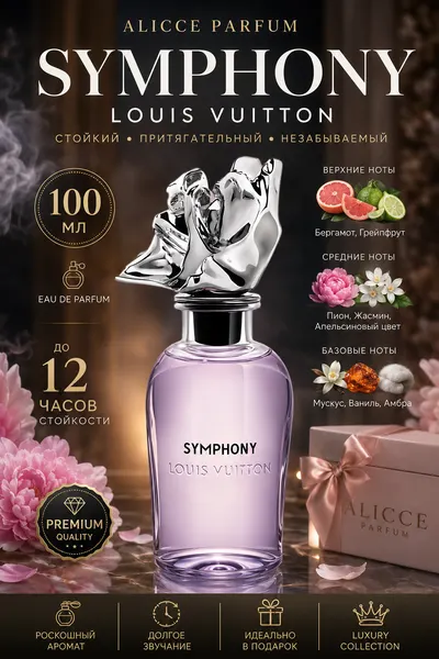 Symphony духи, парфюмерная вода для мужчин и женщин, Louis Vuitton Symphony, 5 мл