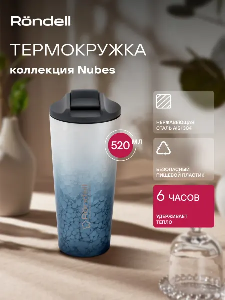 Rondell Термокружка 500 мл мужская женская автомобильная для кофе