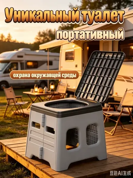Складной дорожный биотуалет для автомобиля PitEco