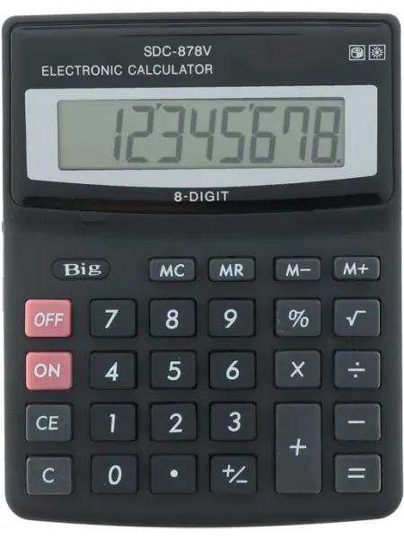 Калькулятор настольный "SDC-878V", для школы и офиса Нет бренда