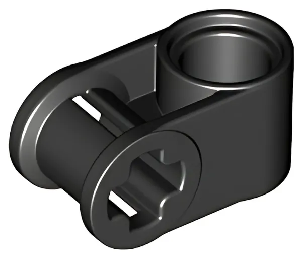 Деталь LEGO Technic, Axle and Pin Connector Perpendicular 6536 Black N