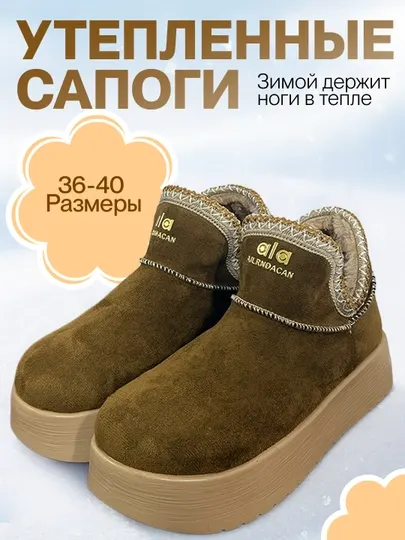 Угги для женщин, зимние теплые сапоги