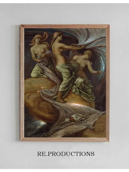 Re.productions Постер The Fates Gathering in The Stars - Elihu Vedder