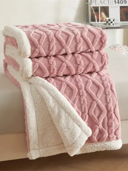 Плед на кровать диван 180х200 мягкий плюшевый ikea-home