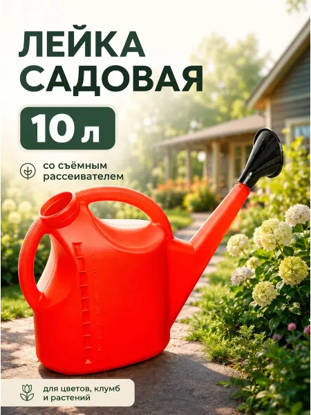 Mix Ell Лейка садовая 10л с рассеивателем