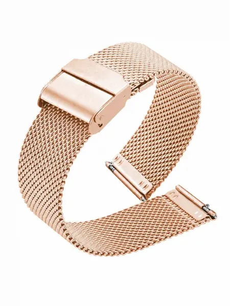 Браслет для часов миланское плетение Rose Gold Haspic