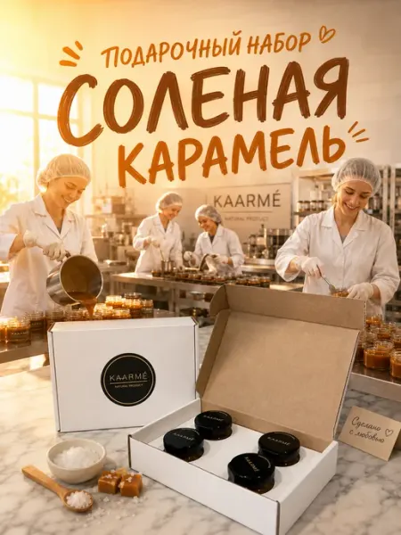 Подарочный набор соленой карамели сладкий подарок Kaarme