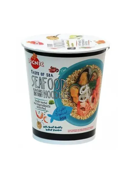 Лапша со вкусом морепродуктов, 60 г picnic