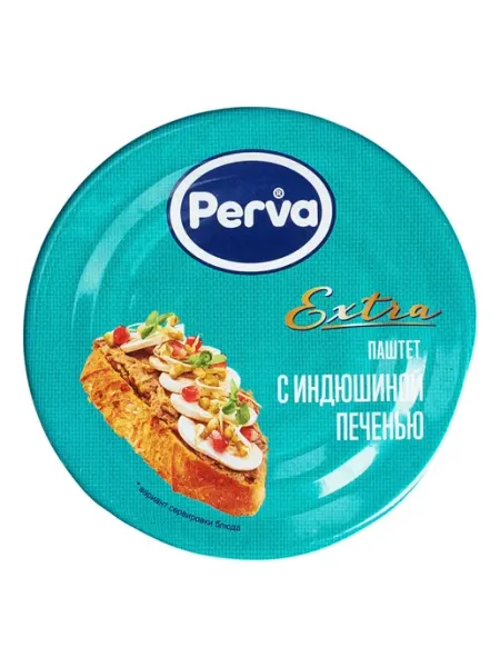 Паштет Perva Extra с индюшиной печенью, 90 г