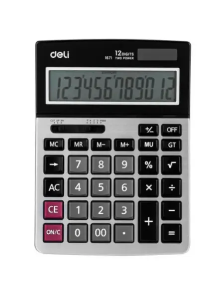 Калькулятор настольный E1671, 12 разрядный DELI