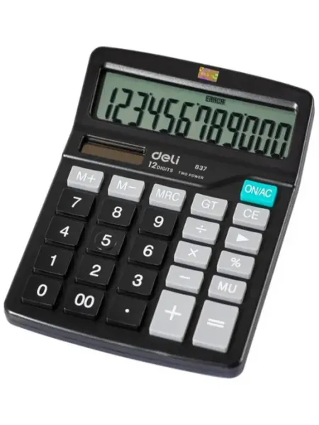 Калькулятор настольный E837, 12 разрядный DELI