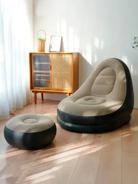 Home enquire Надувное кресло с пуфом диван-мешок