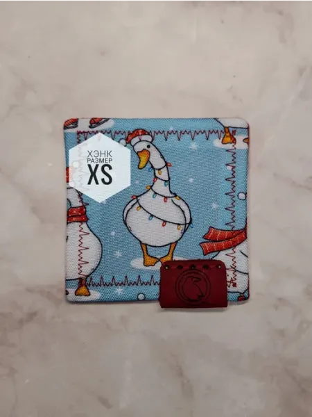 Хэнк платок Новогодний Гусь для съемки xs Grey Raven