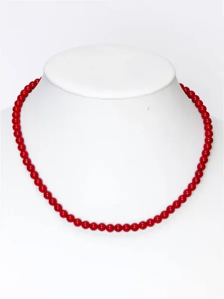 Бусы из камня "Коралл 6 R" zodiac stone