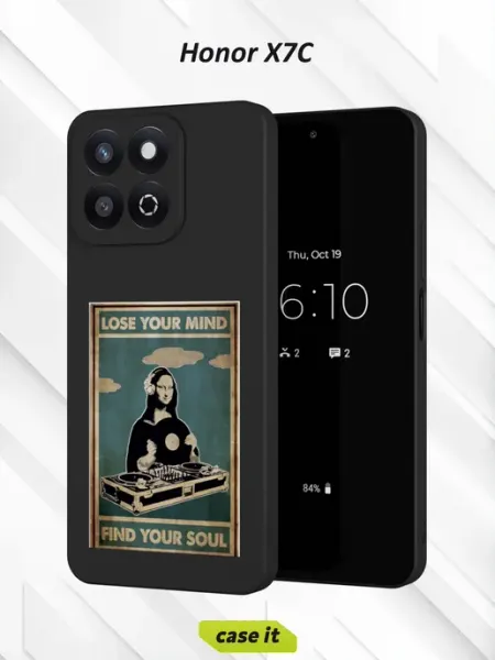 Чехол на Honor X7Cс принтом Мона Лиза Case it