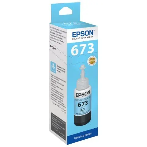 Чернила для принтеров EPSON T67354A для L800, цвет светло-голубой 70 мл