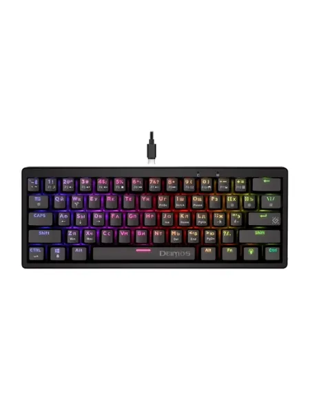 Клавиатура USB, Deimos GK-303 RU, Black DEFENDER