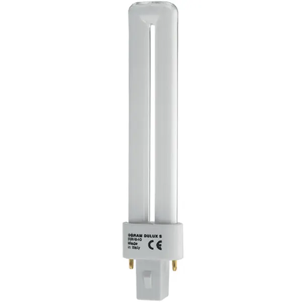 Лампа OSRAM DULUX S G23 11W/21 11Вт, люминисцентная, холодный белый свет 4000К