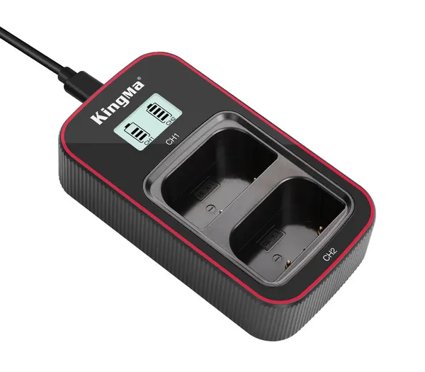 Зарядное устройство Kingma BM058-BLX1, для 2х Olympus BLX-1, дисплей
