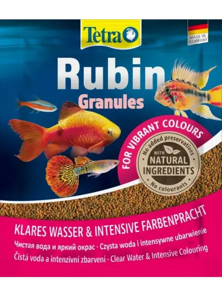 Корм сухой Tetra Rubin Granules саше 15г, гранулы для окраса