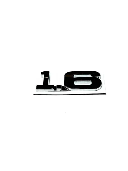 Надпись 1.6 62х24мм хром, скотч 1 шт Нет бренда