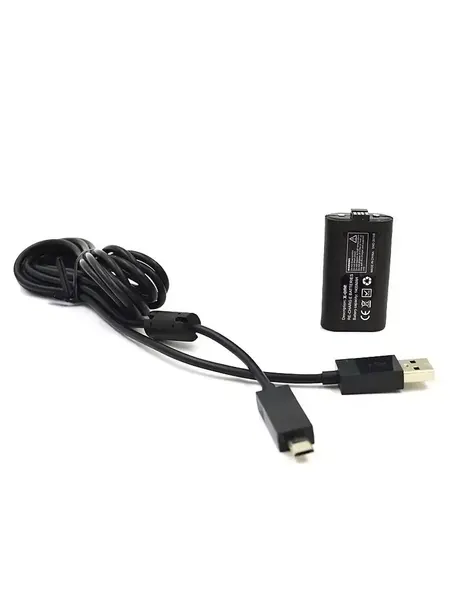 Аккумулятор для геймпада Xbox One/Series S/X 1400 mAh, аккумуляторная батарея для джойстика (Play & ChargeKit) + кабель