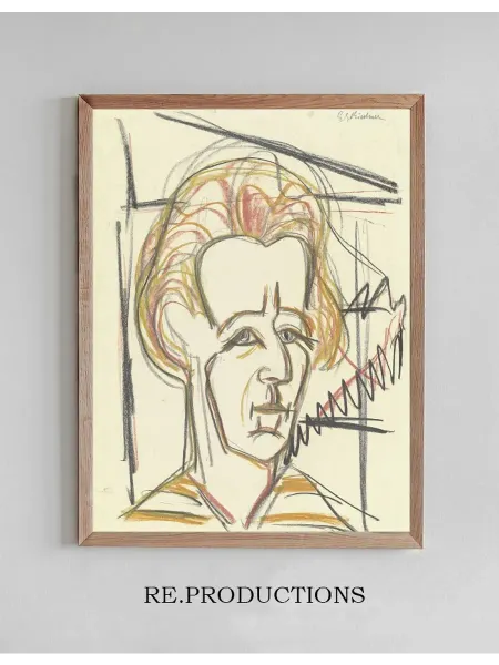 Re.productions Постер Portrait of Martha Hoerler - Ernst Ludwig Kirchner