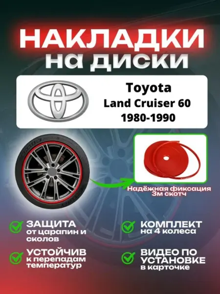 Накладки на диски Toyota Land Cruiser 60 SAIYA