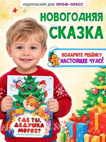 Новогодняякнига для детей Где ты, Дедушка Мороз? Проф-Пресс