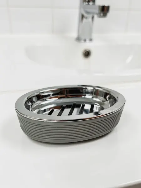 Мыльница для ванной и кухни Joy Home, серый вельвет, пластик
