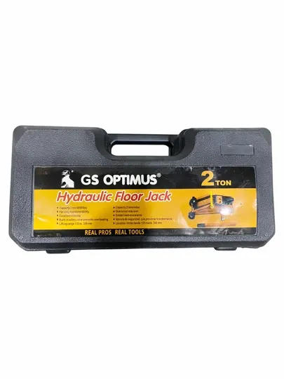 Домкрат подкатной гидравлический GS OPTIMUS 2 т (высота подъема 135-300 мм, в кейсе) - Домкраты