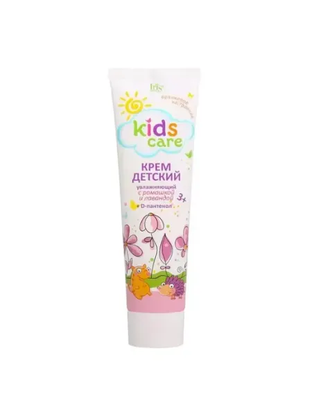 Крем Детский Увлажняющий Kids Care Ромашка и лаванда, 100мл IRIS