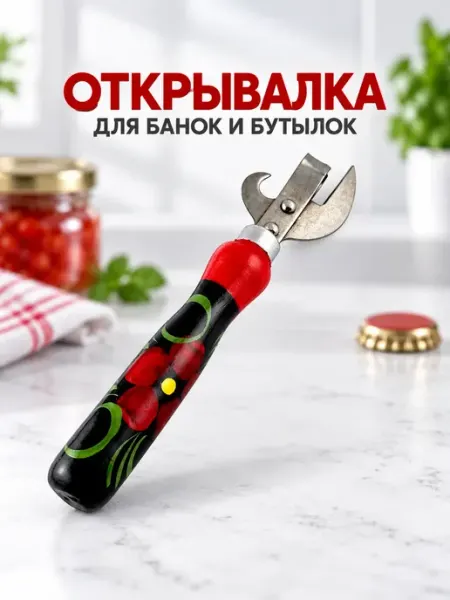 Открывашка для банок консерв и бутылок пива ОФ04