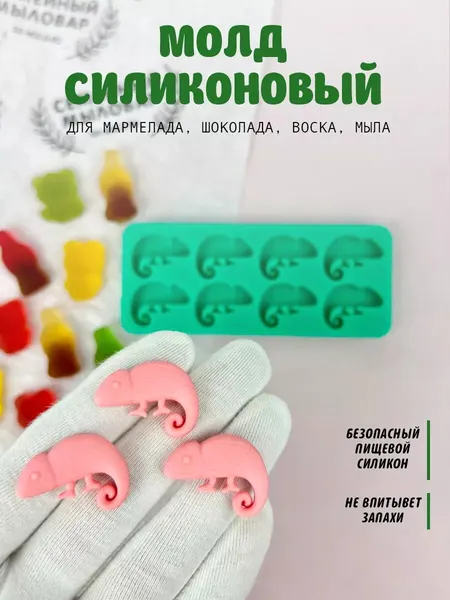 Молд силиконовый для мармелада, шоколада Хамелеон