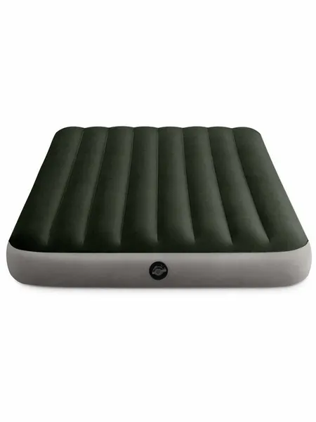 Надувной матрас INTEX Downy Fiber-Tech 64763, со встроенным ножным насосом 152х203х25см