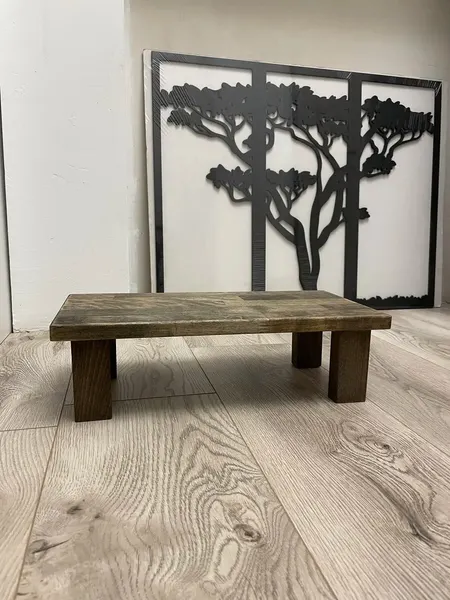 Табурет Woodwolker Модерн, массив дерева, 40х20х12 см, темный