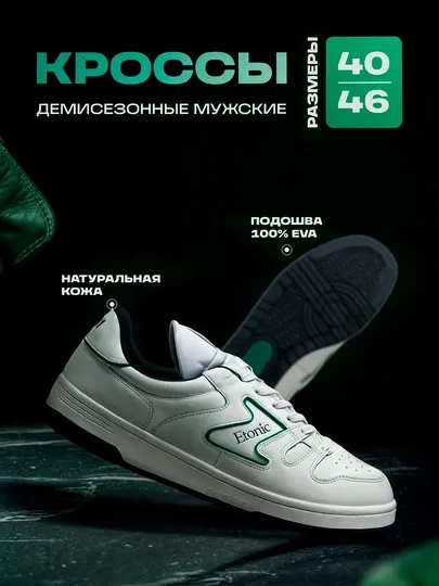 Кроссовки демисезонные мужские Etonic, кожаные